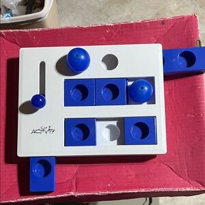 White and Blue Activity Board